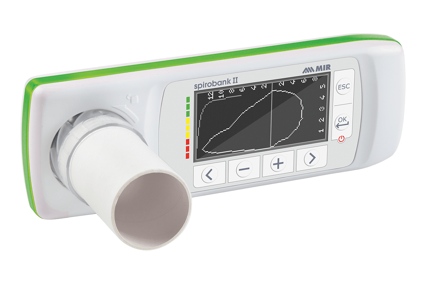 Portable spirometer for BASIC diagnostics
