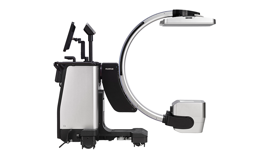 Hybrid C-arm and portable x-ray system