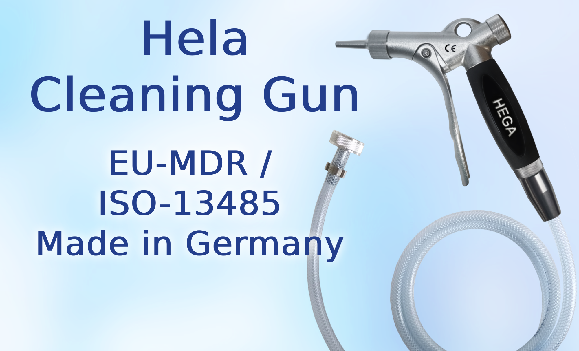 Hela Stainless Steel Cleaning Gun incl. hose