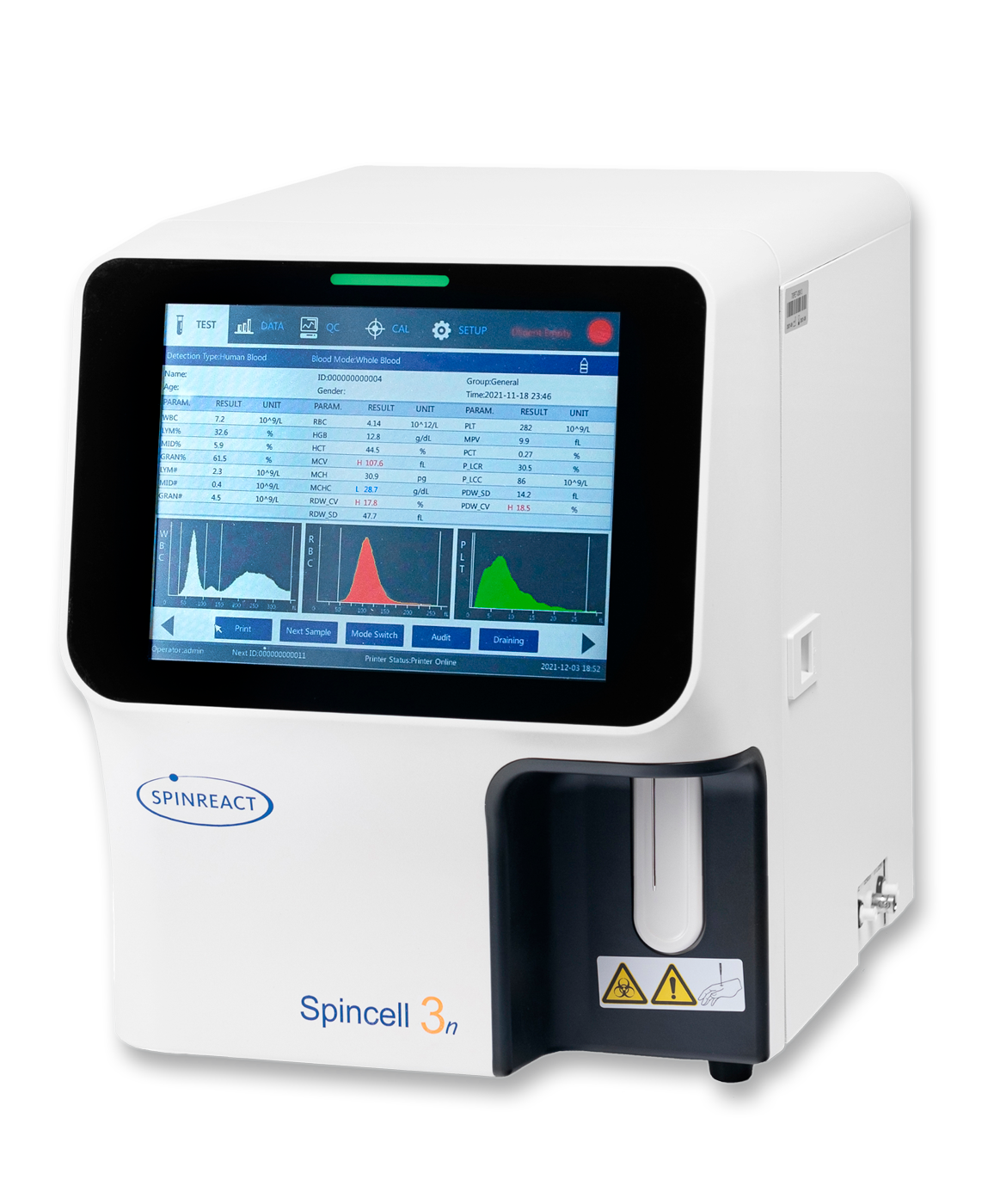 3-PART DIFF Hematology Analyzer