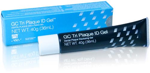 Unique three tone plaque disclosing gel