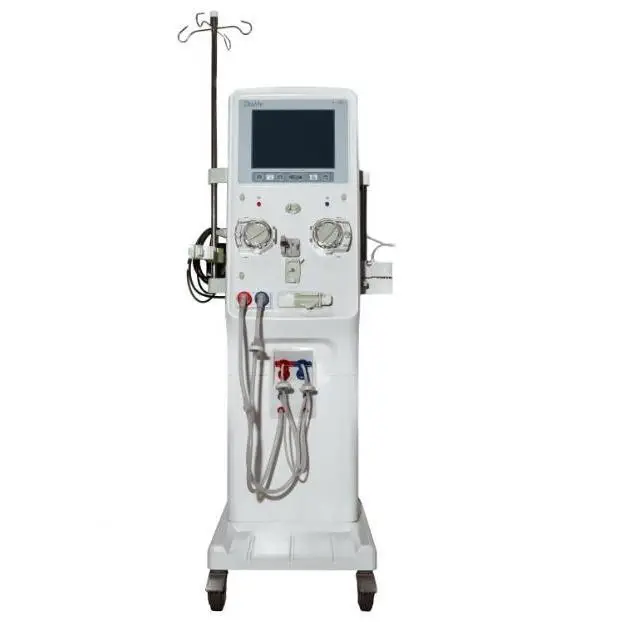 Hemodialysis machine with hemodiafiltration